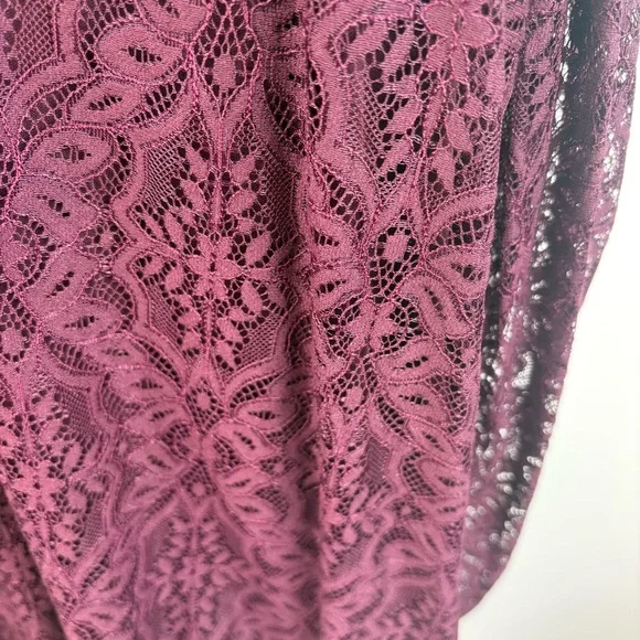 Xhilaration Dress or long top. Long sleeve. Cold shoulder. Merlot colour . XXL - Picture 12 of 14